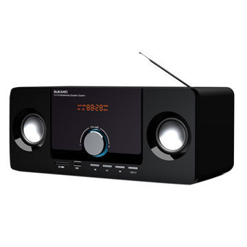 2.1 Computer speaker with clock