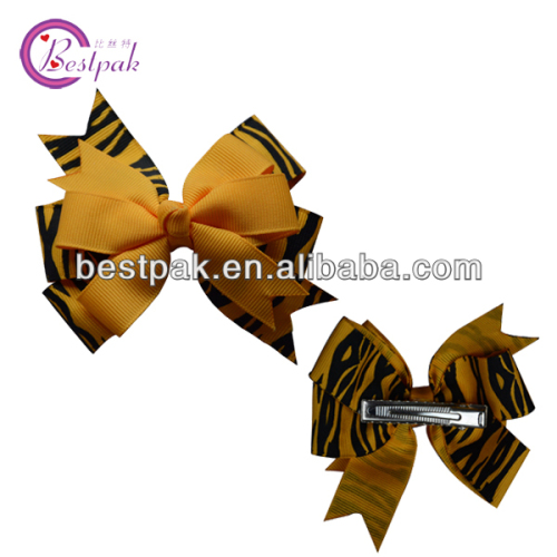 yellow large butterfly bow hair clip design