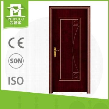 Modern design sliding pvc wood door with high quality from china supplier