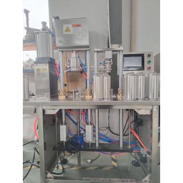 Qualificação semi-automática da máquina de enchimento de aerossol