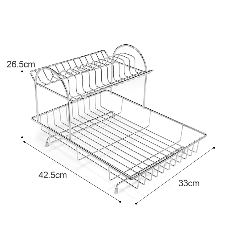 dish draining rack size