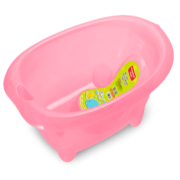 Baignoire pour bébé en plastique transparent avec supports de baignoire