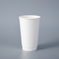 Copos de café Kraft de parede dupla de 16 onças para viagem