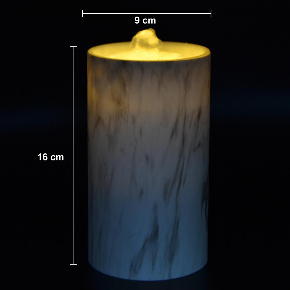 Velas de la fuente de agua LED de mármol recargable