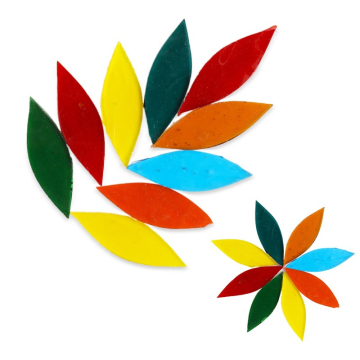 1.6x5CM Loose Art DIY Mosaic Tiles - Colorful Glazed Ceramic for Craft and Hobby Projects
