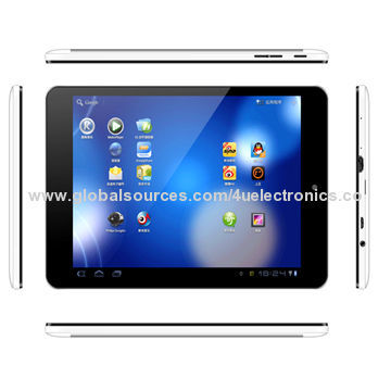7.85-inch Tablet PCs with MTK8382 Quad Core, GPS, BT, 3G Call Function and Android 4.2 OS