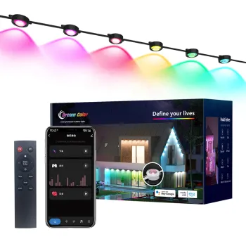 Factory Wholesale Outdoor Waterproof RGB Magic Color LED Christmas Holiday Lights