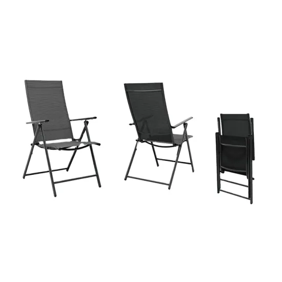 Steel Frame 7 Position  Foldable Garden Outdoor Reclining Chair