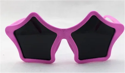 Star Shape Fun Novelty Party Sunglasses, Pink
