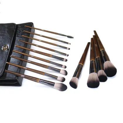 14 Premium Solid Wood Makeup Brushes morphe brush