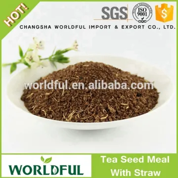 Natural Organic Fertilizer Tea Seed Meal with Straw for Agriculture and Aquaculture Saponin Tea Seed Meal