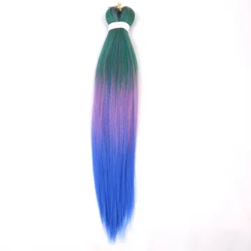 200 pcs STOCK Pre Stretched Braiding Hair Jumbo Braid Ombre Synthetic Crochet Hair Extension Low Temperature Fiber