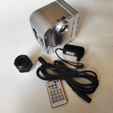 27W DMX512 RGBW LED Fiber Optic Light Engine with RF Remote Control