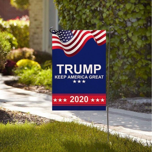 Custom wholesale polyester Donald Trump garden flag