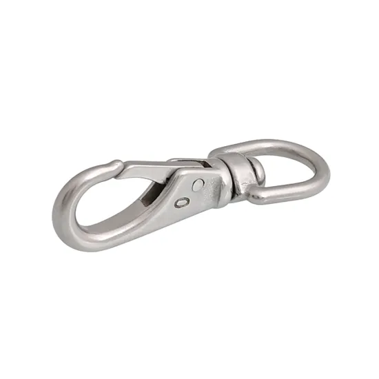 SS304 and SS316 Swivel Eye Snap Hooks: Marine Grade Clips for Hardware Accessories