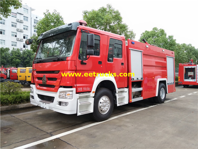 7000L 280hp SINOTRUK Fire Fighting Trucks