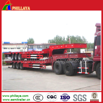 Drop Deck Low Loader Heavy Machine Truck Lowbed Semi Trailer