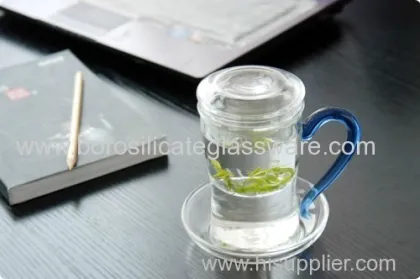 Creative Highly Transparent Pyrex Glass White Teas Tea Cup 