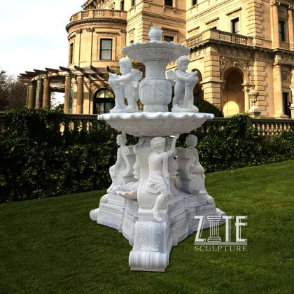 garden landscape decorative drinking marble fountains
