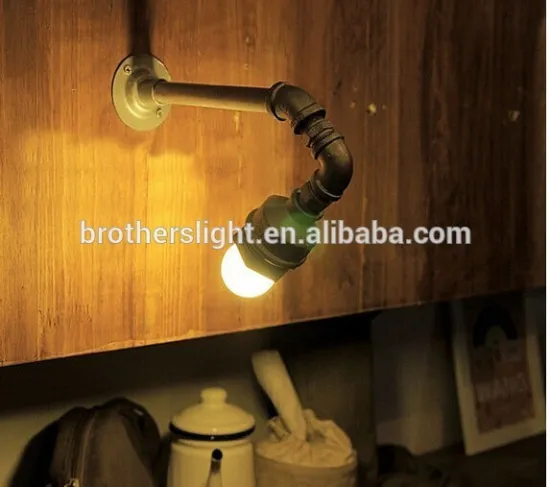 New Vintage wall Lamp Personalized Water Pipe Coffee Bar Loft Decoration Wall Light