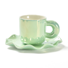 Tea cup flowers coffee cups and saucer set