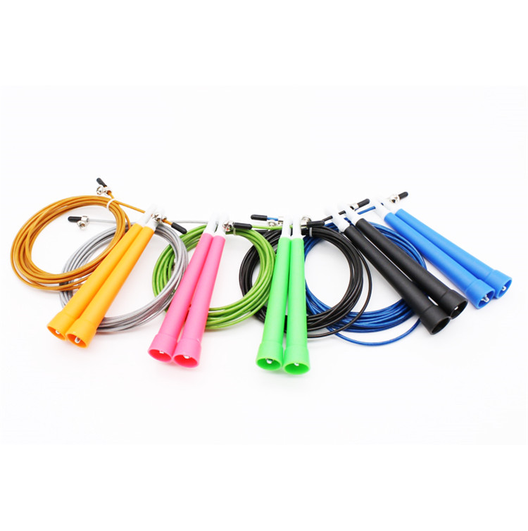 custom logo exercise fitness sport adjustable handle high speed jump rope