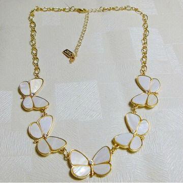 Fashion shell necklace, OEM and ODM orders are welcome