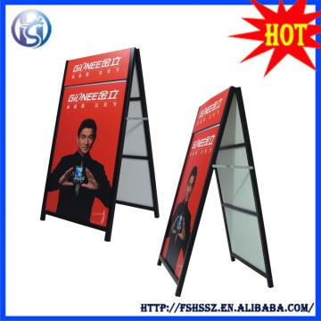 advertising metal inserted doule side pavement sign