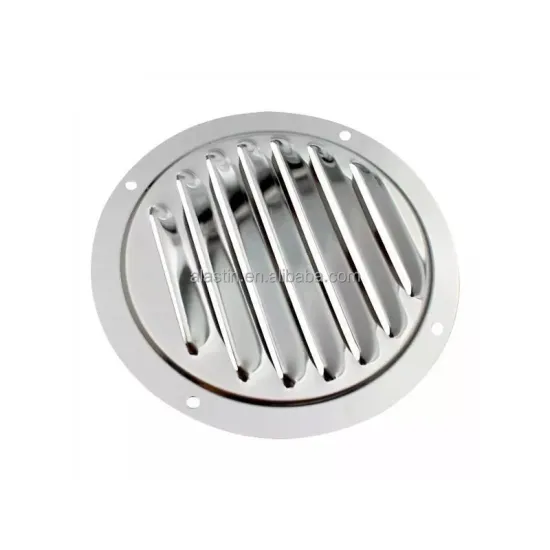 Mirror Polish Stainless Steel Round Louvered Vent Cover 4 inch/5 inch for Marine Boats and Yachts