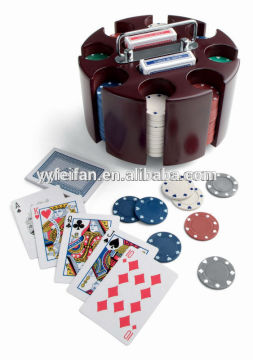 factory direct supply round tray poker game set