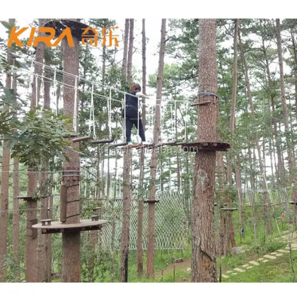 Team Building Climbing Adventure: Ropes Course Equipment