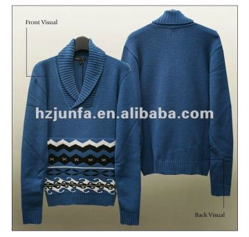 Fashion new design man sweater,blue knit sweater,sweater men