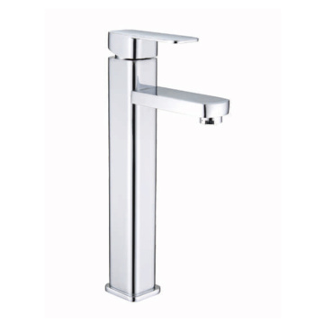 Square body Single Lever black basin mixer faucet