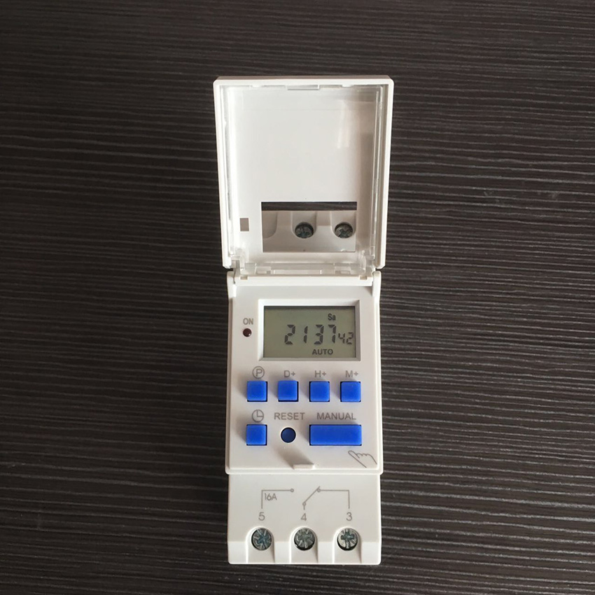 High quality DHC15 Weekly Programmable Digital Electronic Timer AHC15T 50Hz 24 Hour Digital Time Switch Din Rail Timer Switch