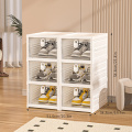 3-Tier 2 Sets Foldable Shoe Storage Cabinet