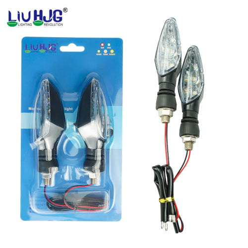 LiuHJG Universal 12V Motorcycle Indicator Light Waterproof LED Auxiliary Turn Signal Light