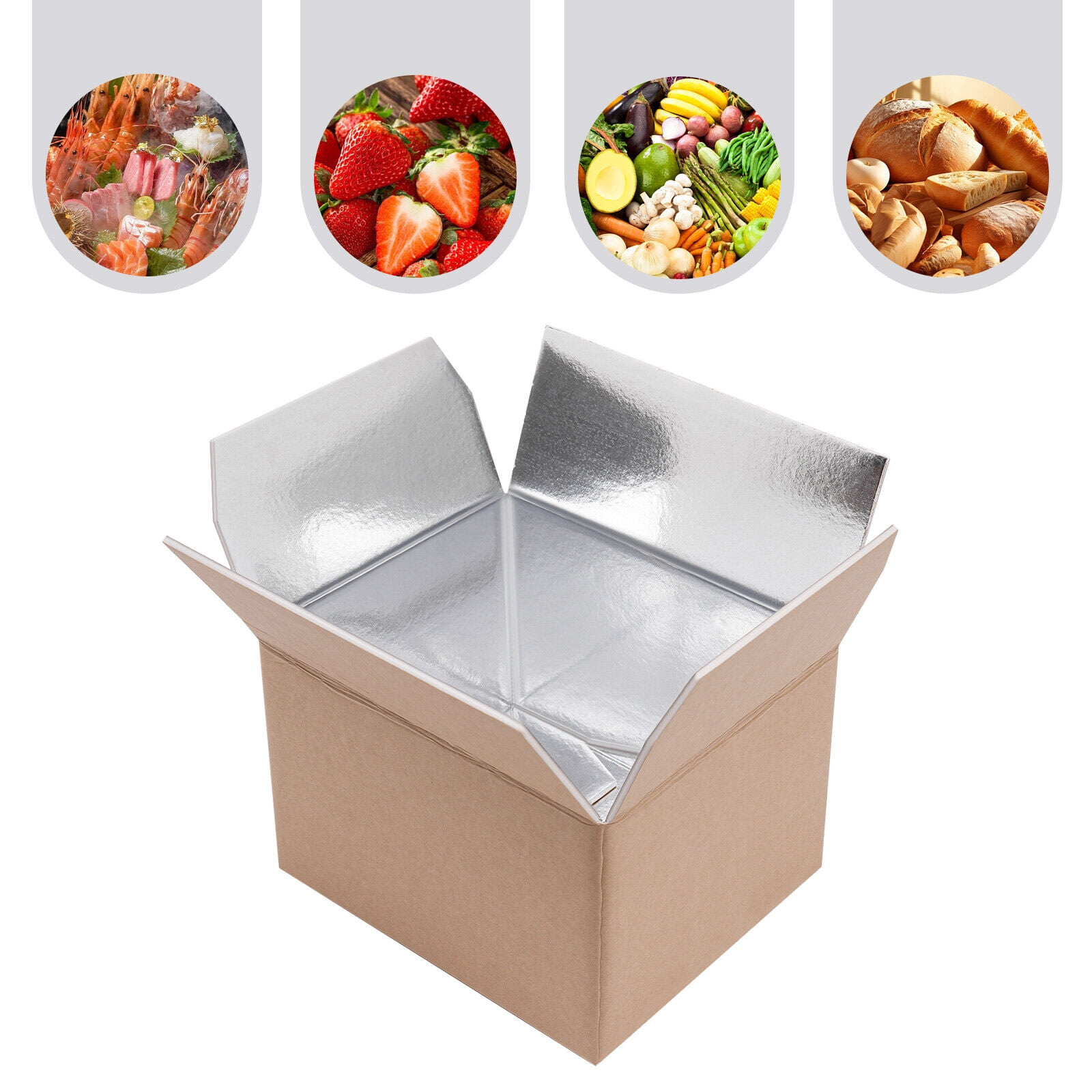 Cajas de películas de aluminio térmico para transportar verduras