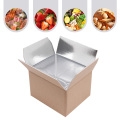 Cajas de películas de aluminio térmico para transportar verduras
