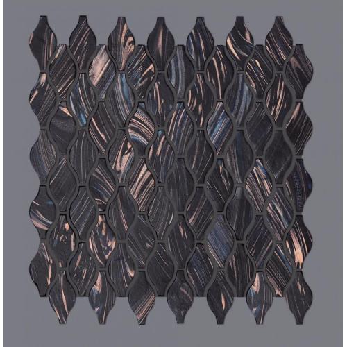 Black Theme Bar KTV Glass Mosaic Wall Tiles