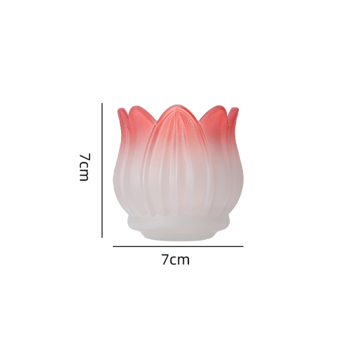 Frascos de vela de vidrio tulipanal personalizado premium