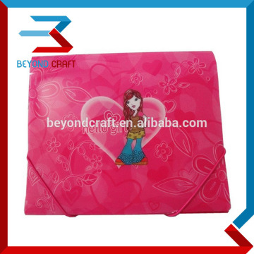 A4 A5 stationery folder file folder with elastic straps folders PP plastic