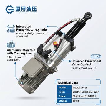Electrode Hoist Cylinder Electric hydraulic cylinder