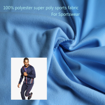 100% polyester super poly sports fabric