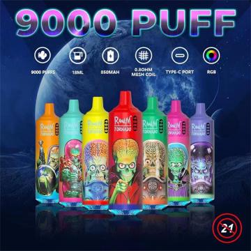 Wholesale RandM Tornado 9000 puffs Vape Device