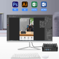 Fanless Mini PC Desktop Computer