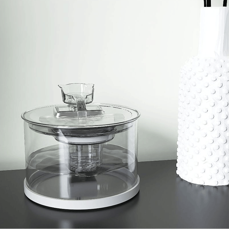 ফিল্টার সিস্টেম সহ আধুনিক পোষা পানীয় স্টেশন