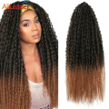 Riccioli sintetici Afro Curls Kinky Treccia ricci estensioni dei capelli