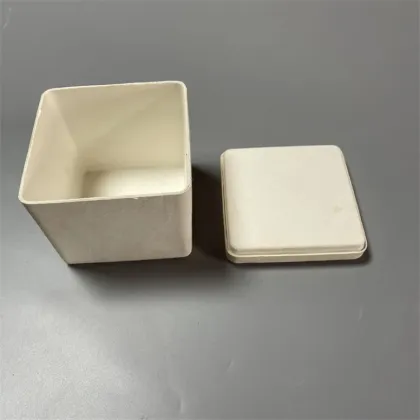 Biodegradable Bagasse Material White Tea Leaf Pulp Box