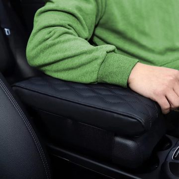 Leather Center Car Armrest Box Cover Pad Cushion Protective Sleeve