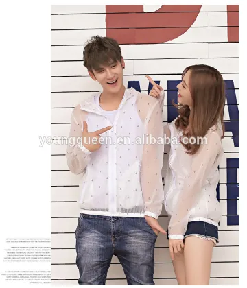 FSF1553 Cheap! lovers hooded shirt printing transparent spring summer sunscreen clothing